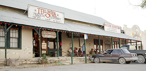 The Terlingua Trading Company exterior.