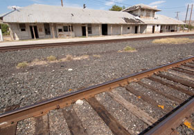 The old station in Sanderson.