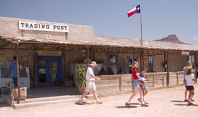 The old Trading Post in Lajitas.