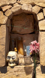 An alcove at the Terlingua Cemetery.